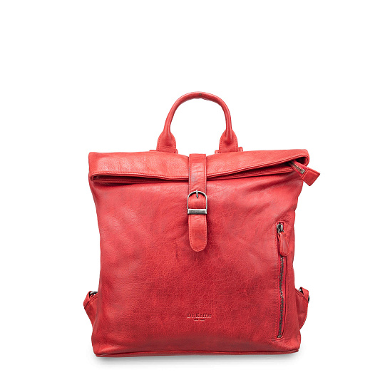Рюкзак Dr.Koffer из натуральной кожи красный