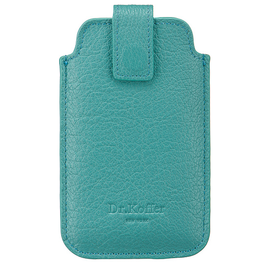 Чехол для телефона из натуральной кожи зеленый Dr.Koffer