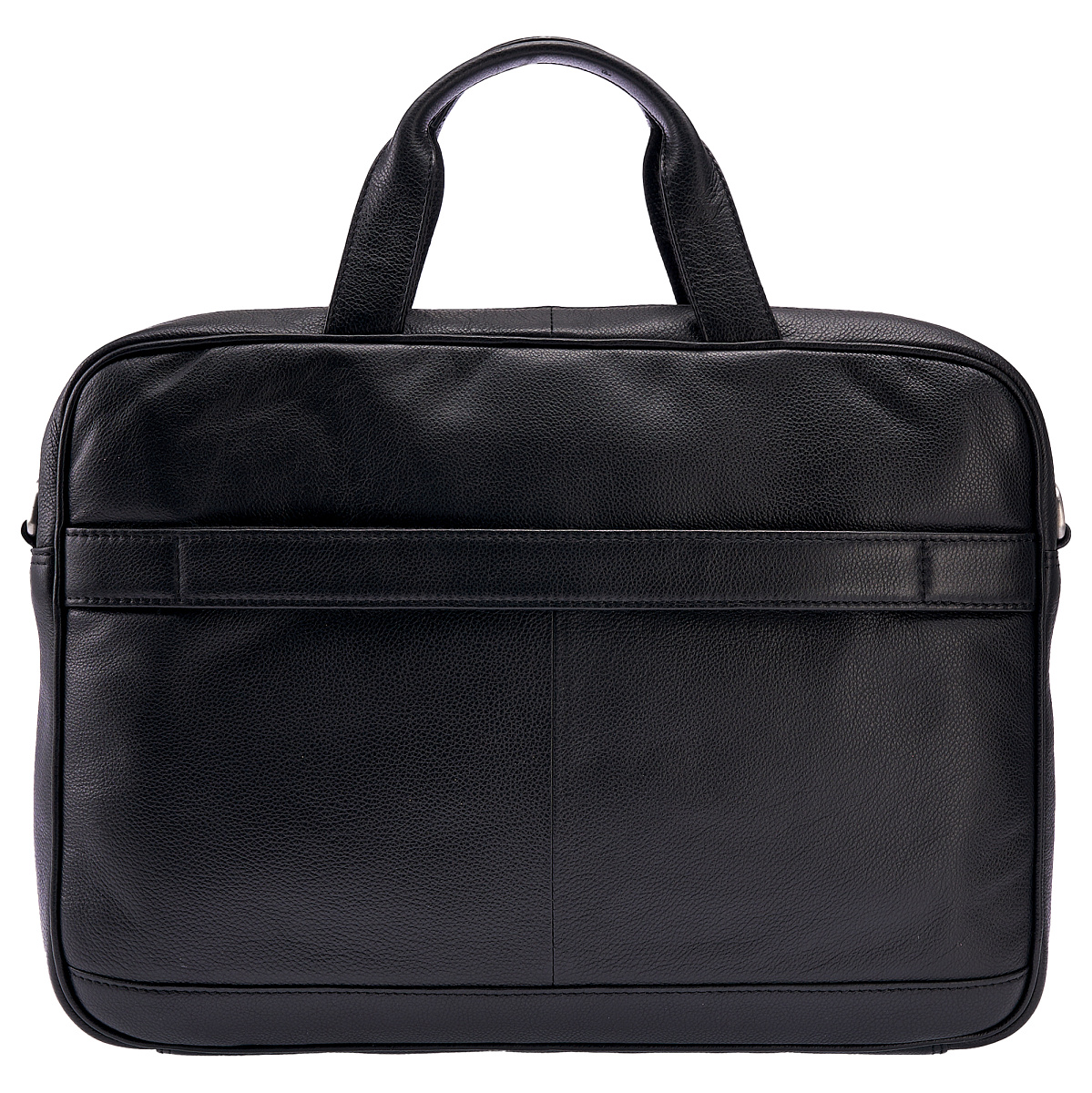 Деловая сумка Dr.Koffer из натуральной кожи черная