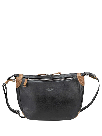 Сумка через плечо Dr. Koffer из натуральной кожи черная