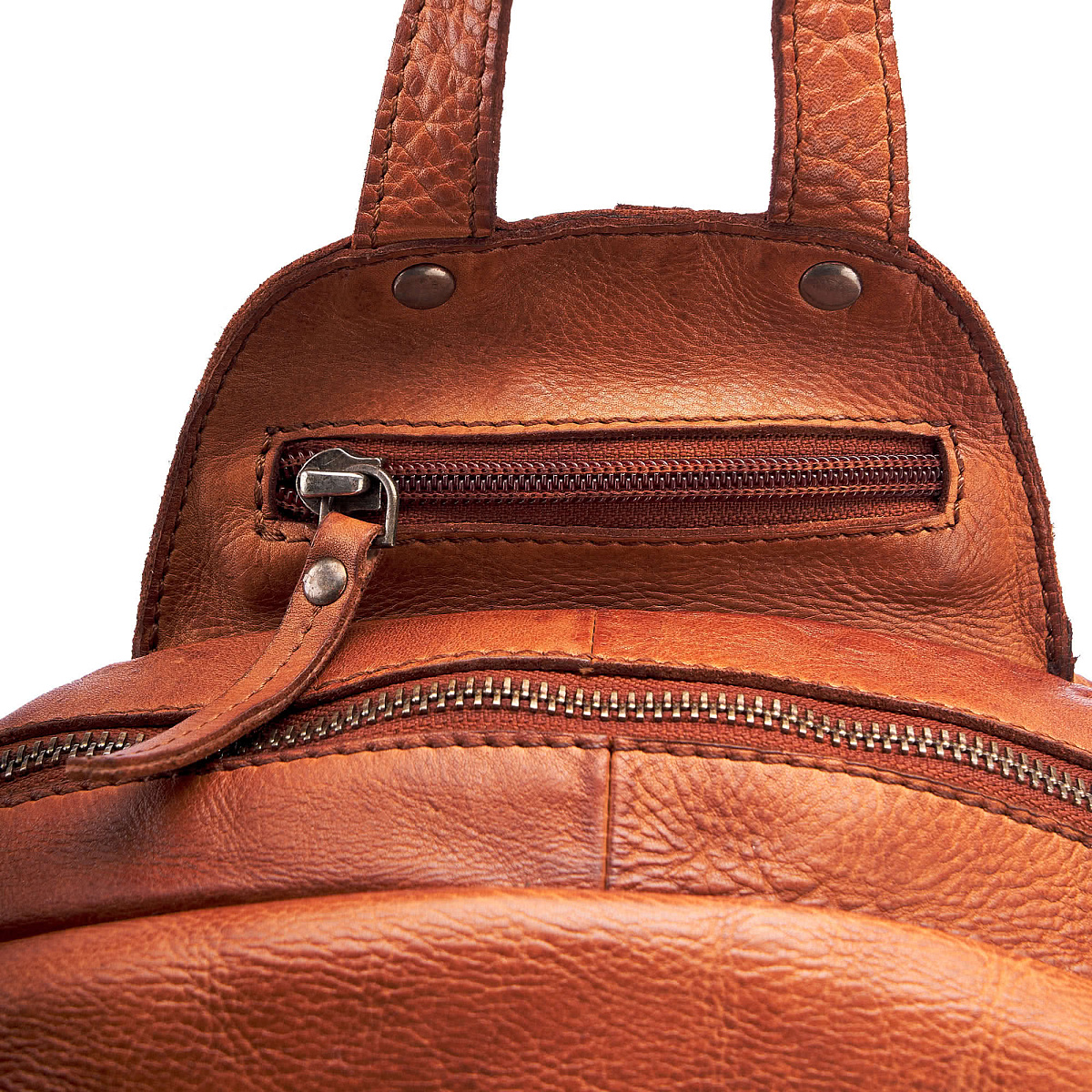 Рюкзак Dr.Koffer из натуральной кожи светло-коричневый