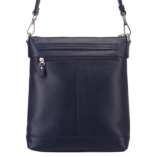 Сумка через плечо Dr.Koffer из натуральной кожи синяя