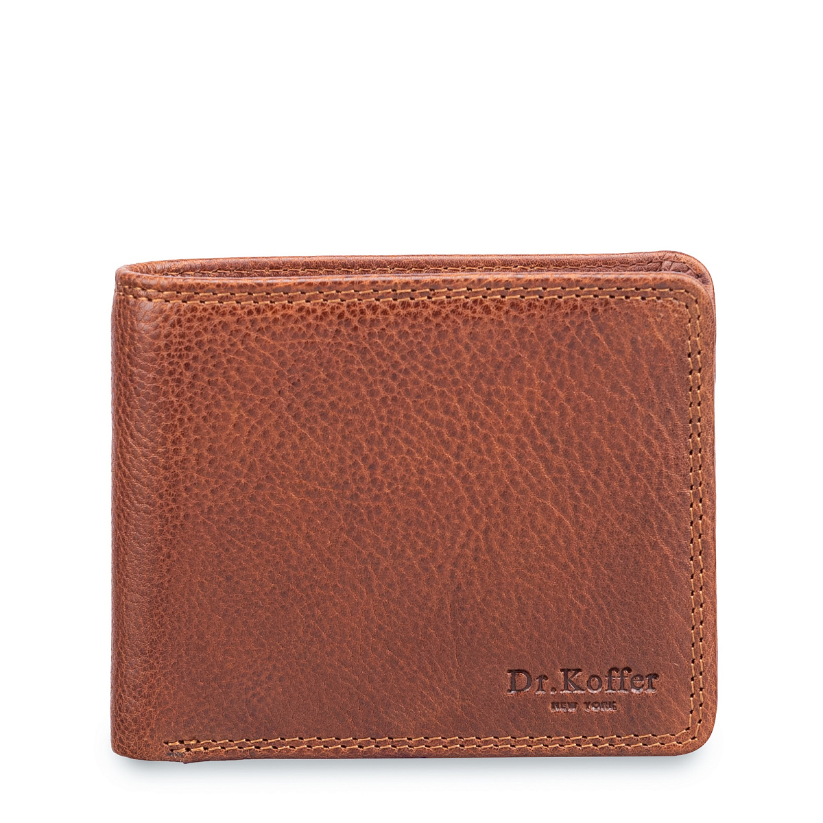 Портмоне Dr.Koffer из натуральной кожи светло-коричневое