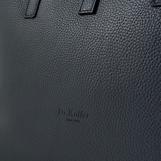 Женская сумка Dr. Koffer из натуральной кожи синяя