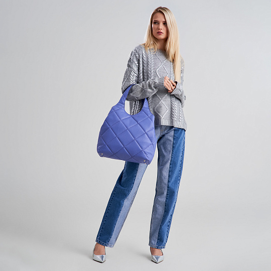 Женская сумка Dr. Koffer из натуральной кожи фиолетовая