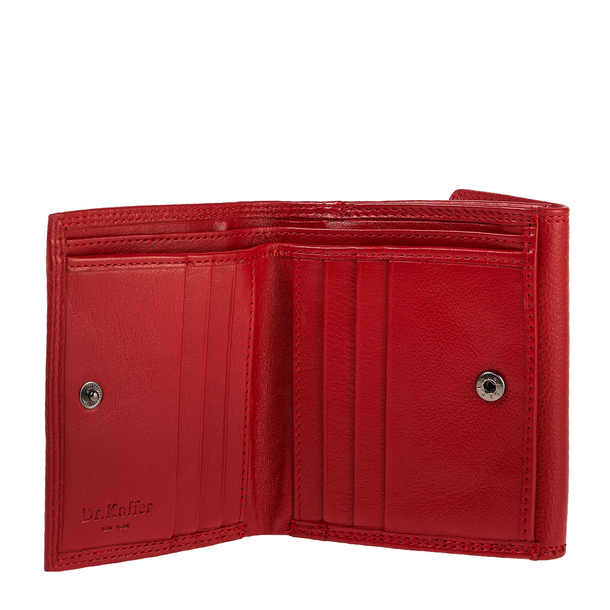 Портмоне Dr.Koffer из натуральной кожи красное