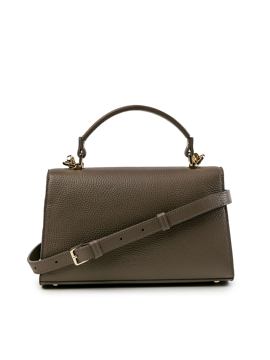 Женская сумка Dr.Koffer из натуральной кожи бежевая