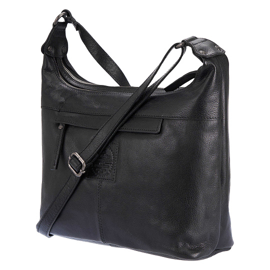 Женская сумка Dr.Koffer из натуральной кожи чёрная