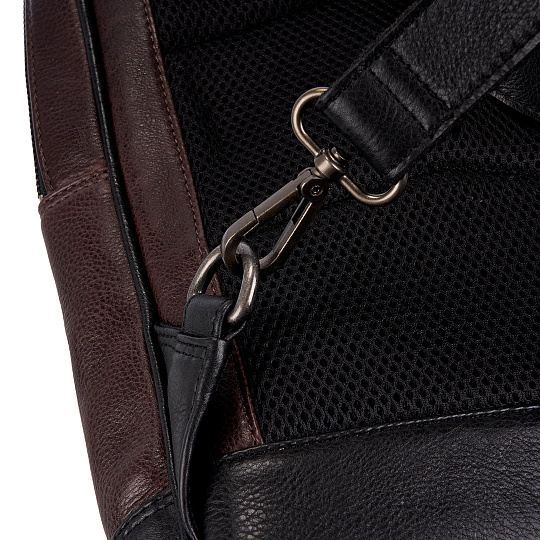 Рюкзак Dr.Koffer из натуральной кожи темно-коричневый