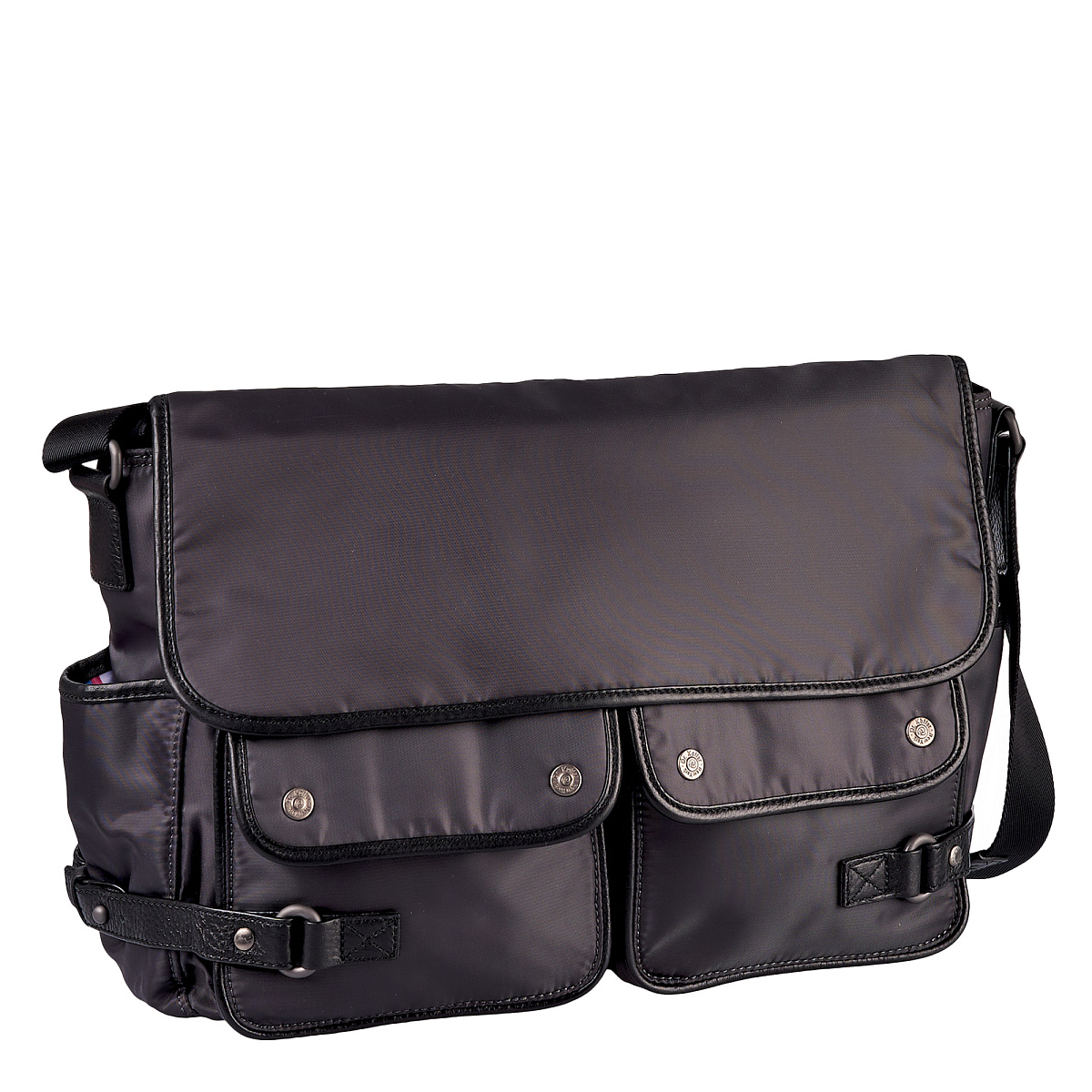 Сумка через плечо Dr.Koffer из нейлона и натуральной кожи