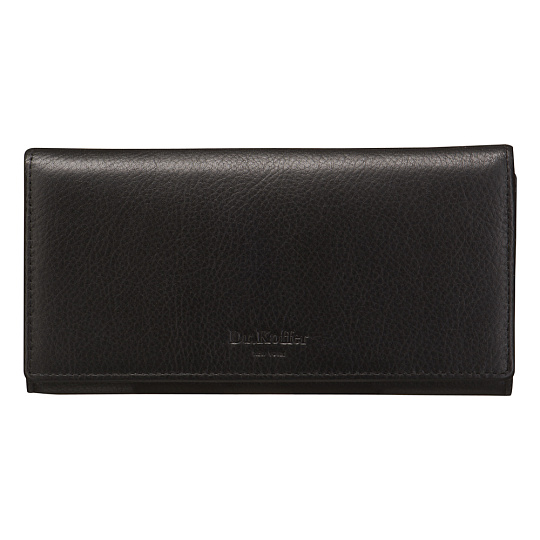 Портмоне Dr.Koffer из натуральной кожи черное