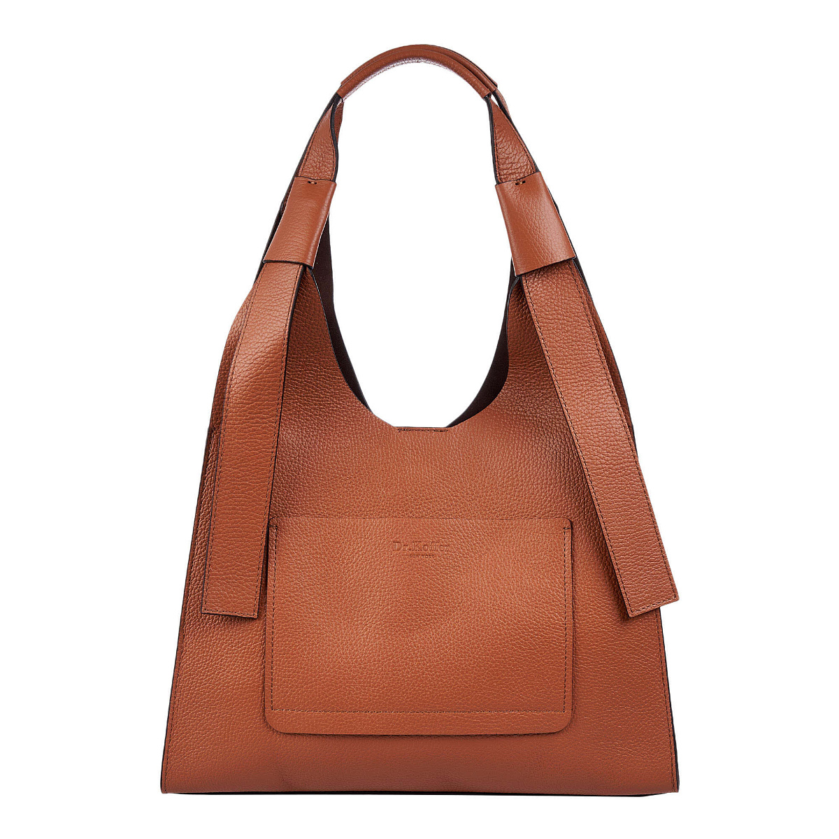 Женская сумка Dr.Koffer из натуральной кожи коричневая