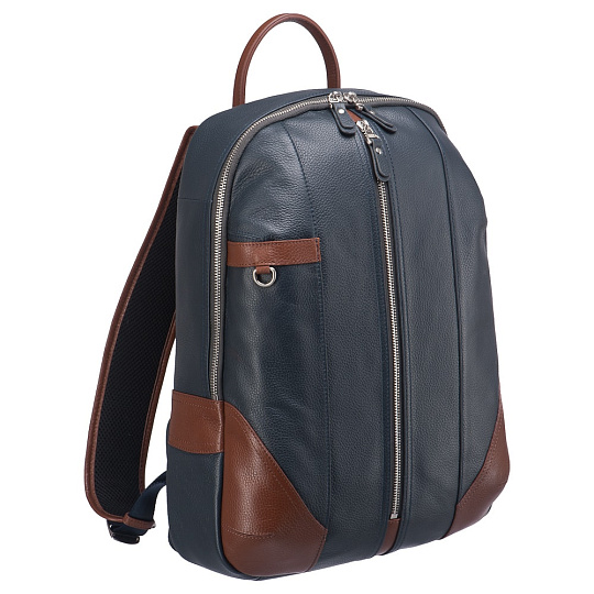 Рюкзак Dr.Koffer из натуральной кожи синий