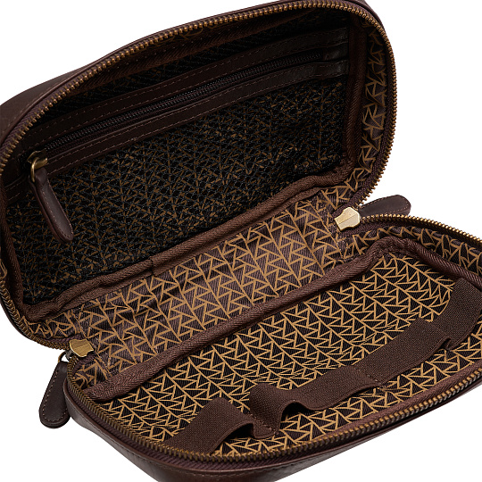 Несессер Dr.Koffer из натуральной кожи коричневый