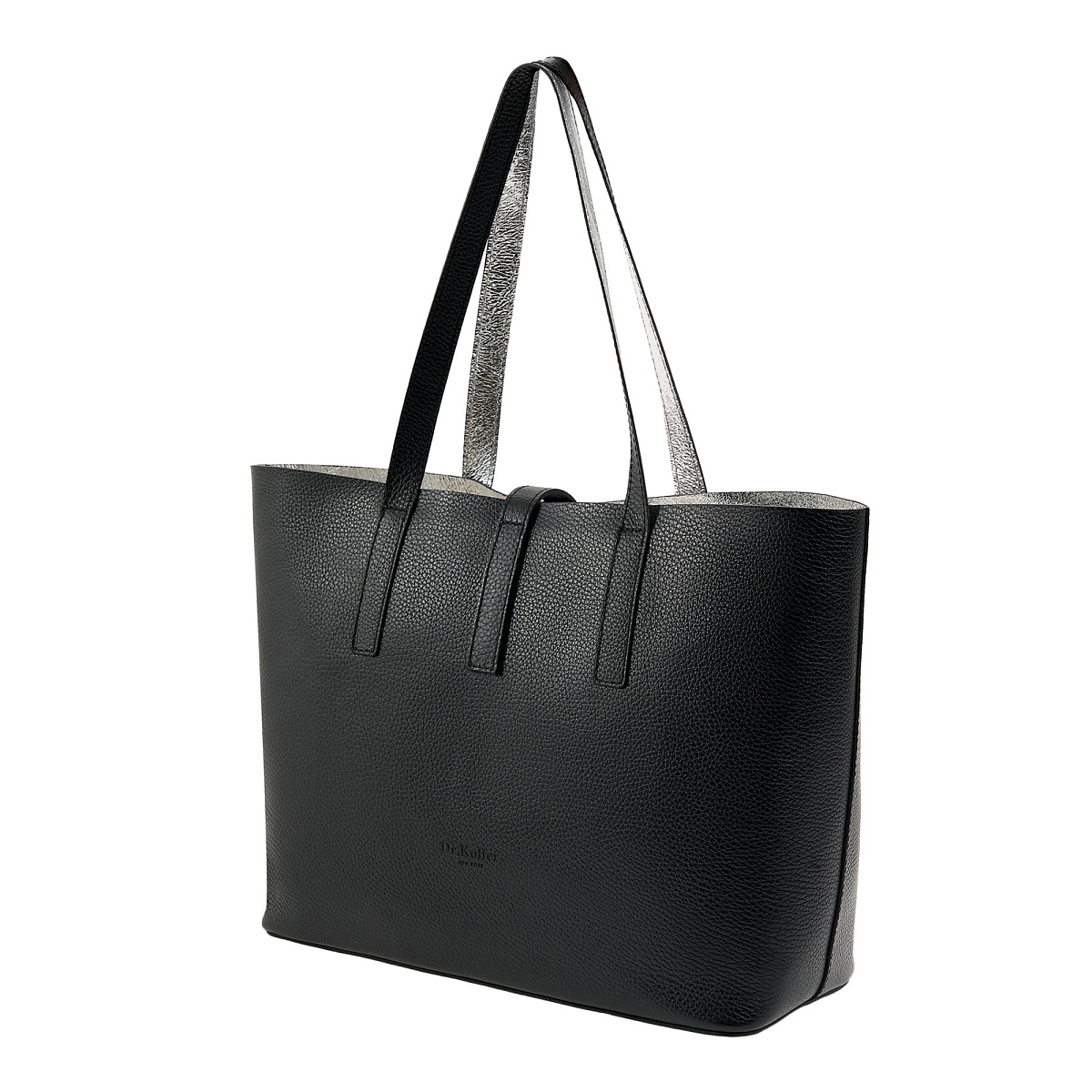 Женская сумка Dr. Koffer из натуральной кожи черная