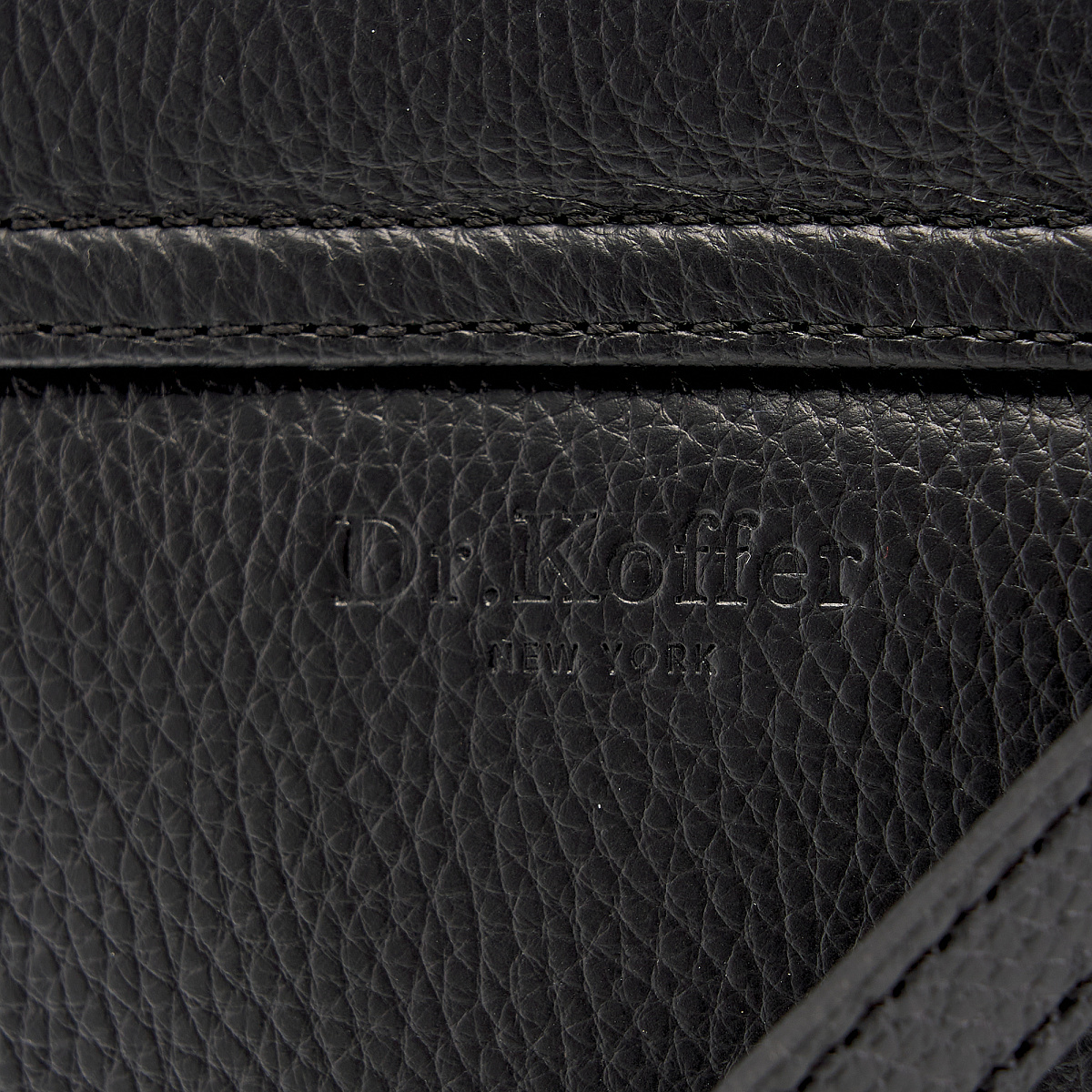 Женская сумка Dr. Koffer из натуральной кожи черная