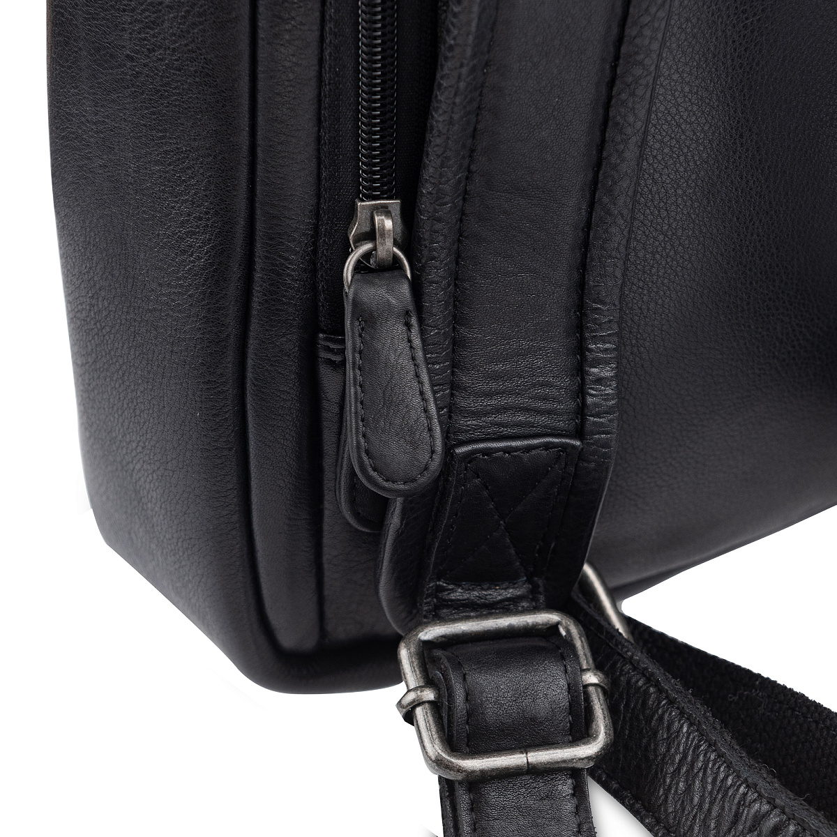 Рюкзак Dr.Koffer из натуральной кожи черный