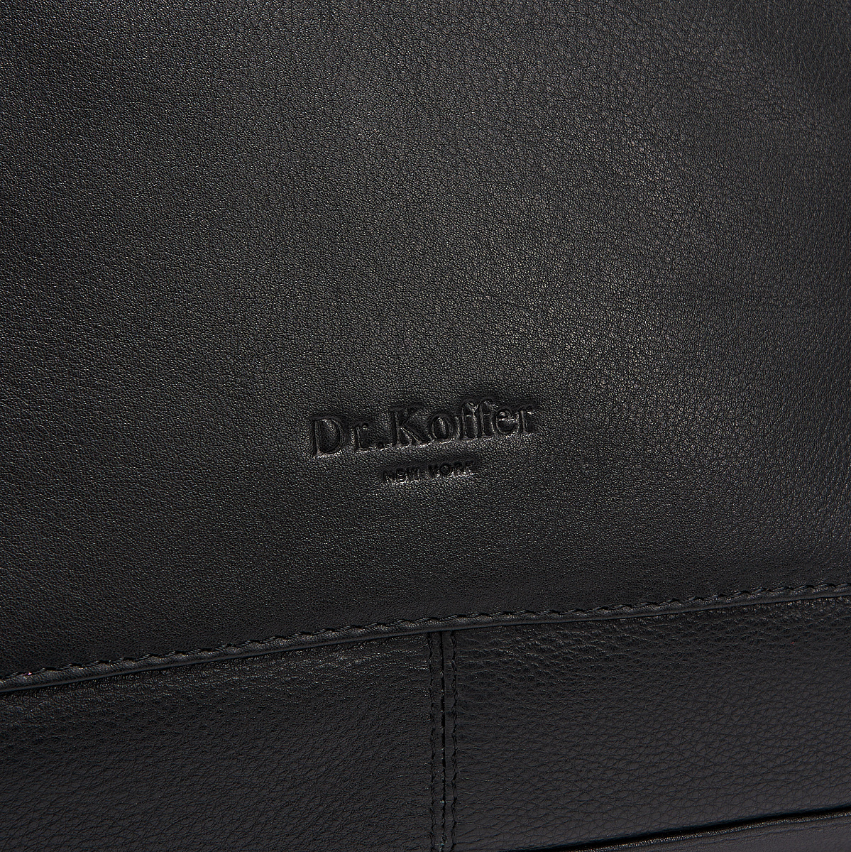 Женская сумка Dr.Koffer из натуральной кожи чёрная