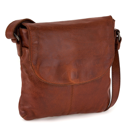 Сумка через плечо Dr.Koffer из натуральной кожи коричневая