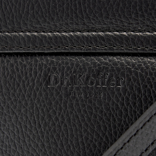 Женская сумка Dr. Koffer из натуральной кожи черная