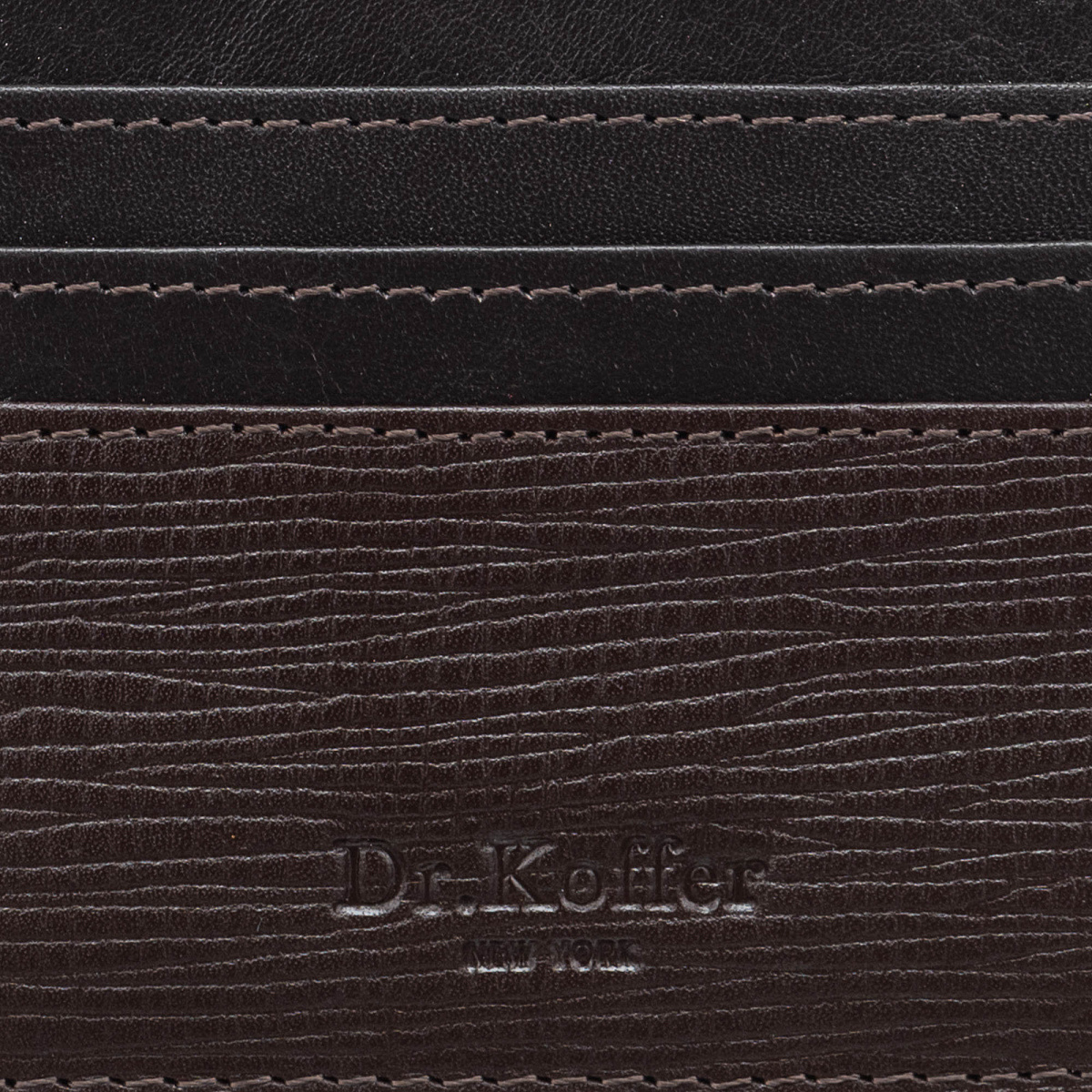 Кредитница Dr.Koffer из натуральной кожи коричневая