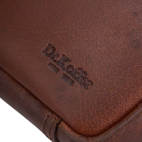 Женская сумка Dr.Koffer из натуральной кожи светло-коричневая