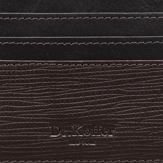 Кредитница Dr.Koffer из натуральной кожи коричневая