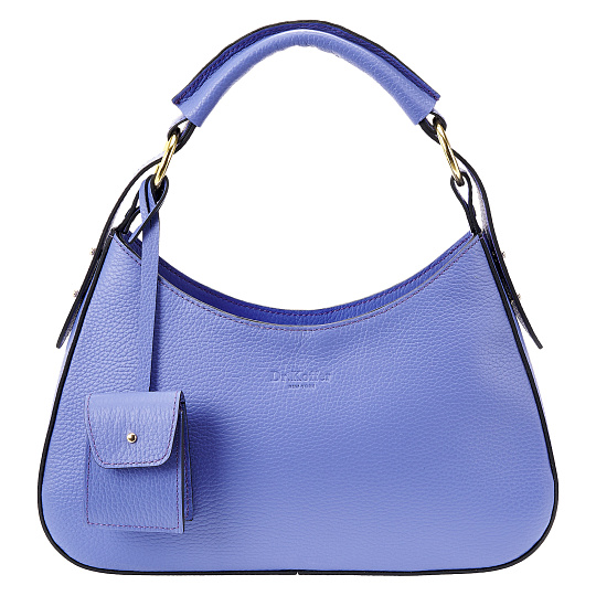 Женская сумка Dr. Koffer из натуральной кожи голубая