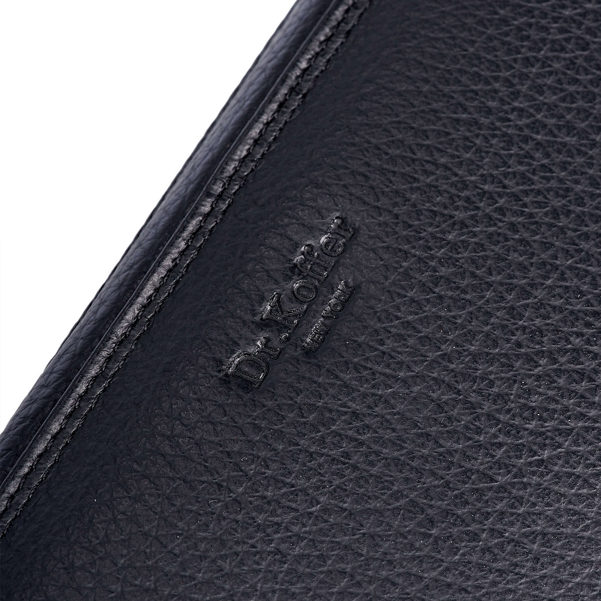 Сумка барсетка из натуральной кожи Dr. Koffer черная