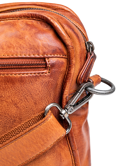 Деловая сумка Dr.Koffer из натуральной кожи коричневая