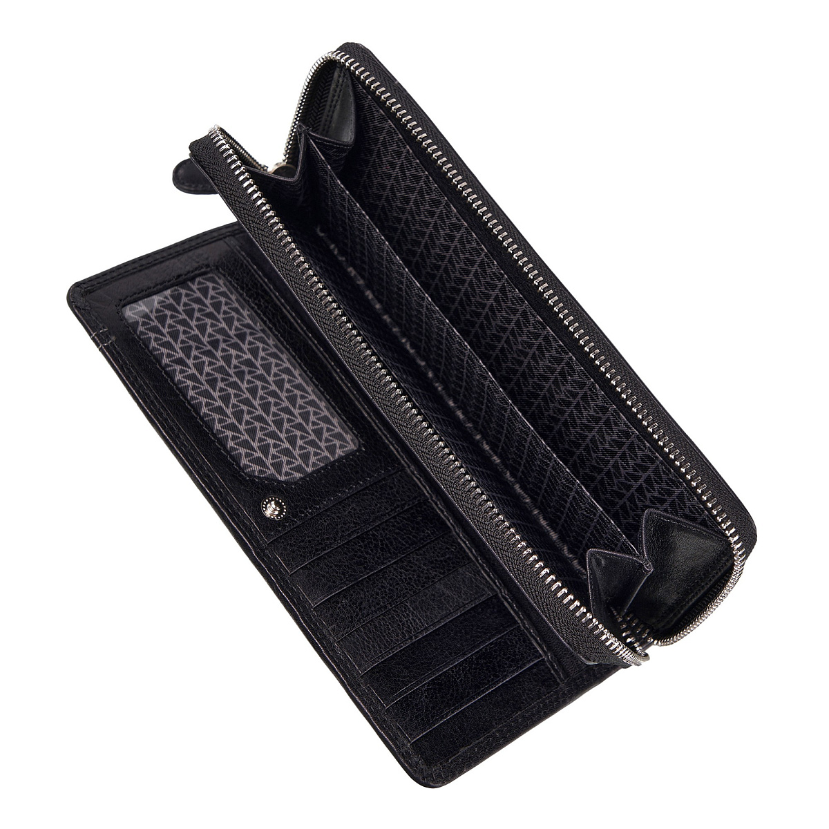 Портмоне Dr.Koffer из натуральной кожи черное