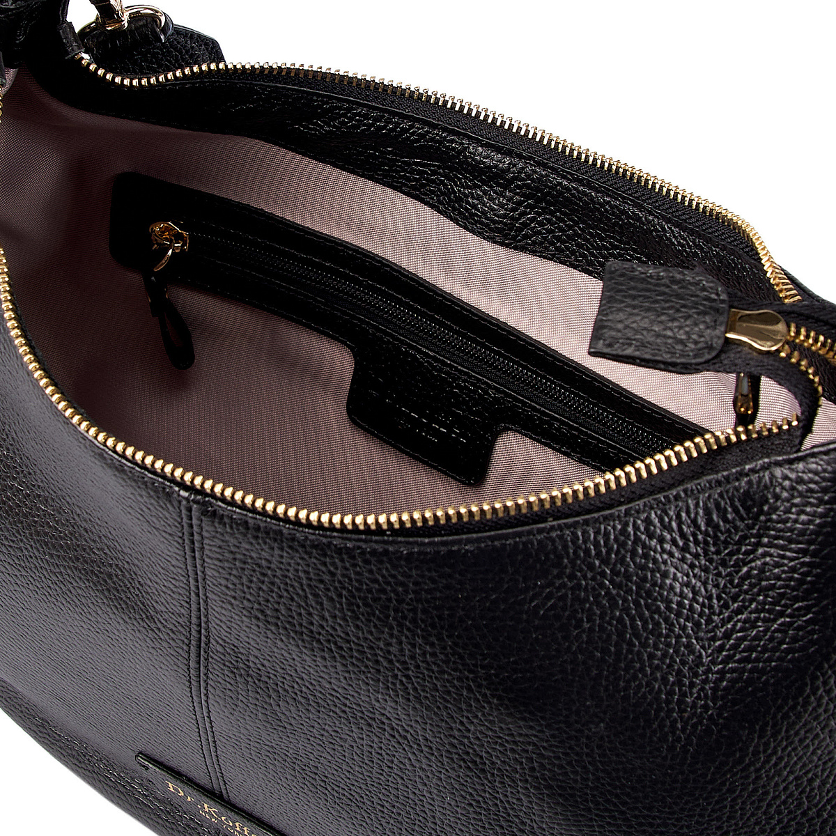 Женская сумка  Dr. Koffer из натуральной кожи черная