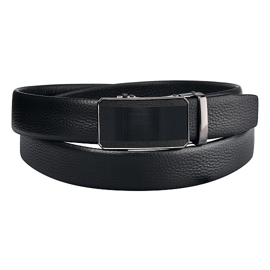 Ремень Dr. Koffer из натуральной кожи черный