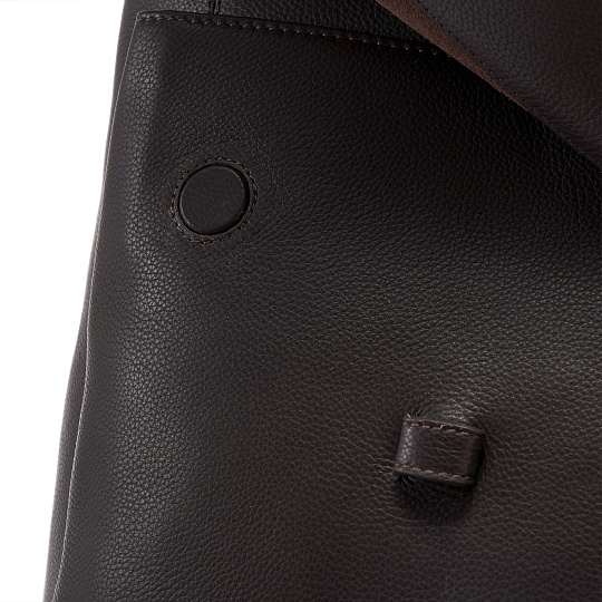 Рюкзак Dr.Koffer из натуральной кожи темно-коричневый