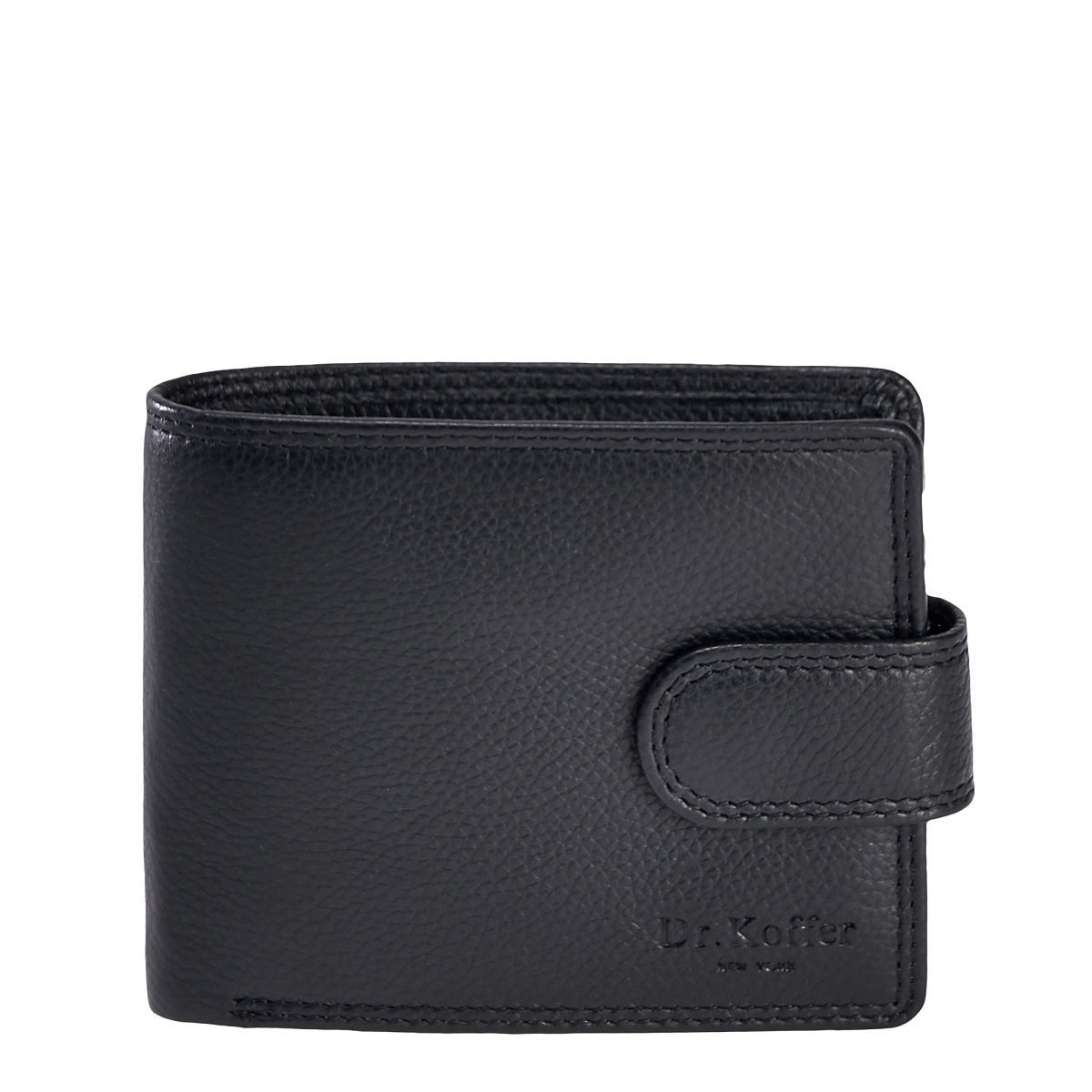 Портмоне Dr.Koffer из натуральной кожи черное