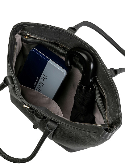 Женская сумка Dr.Koffer из натуральной кожи темно-серая