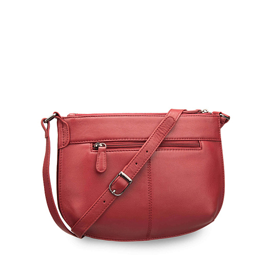 Женская сумка Dr. Koffer из натуральной кожи бордовая