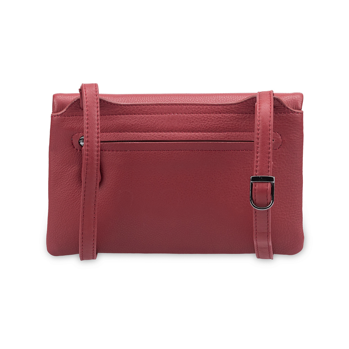 Сумка через плечо Dr.Koffer из натуральной кожи красная