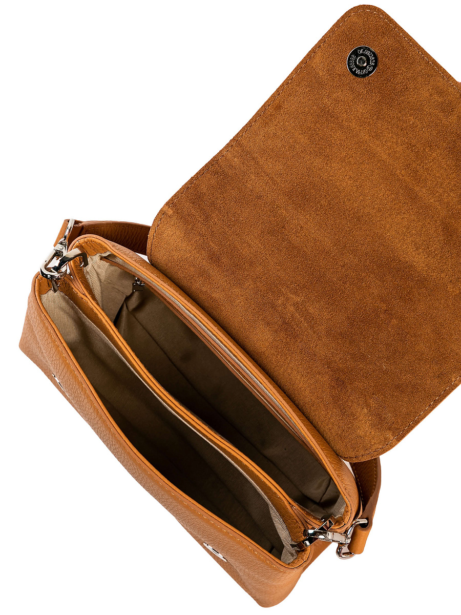 Женская сумка Dr. Koffer из натуральной кожи коричневая