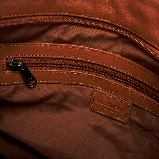 Женская сумка Dr.Koffer из натуральной кожи коричневая