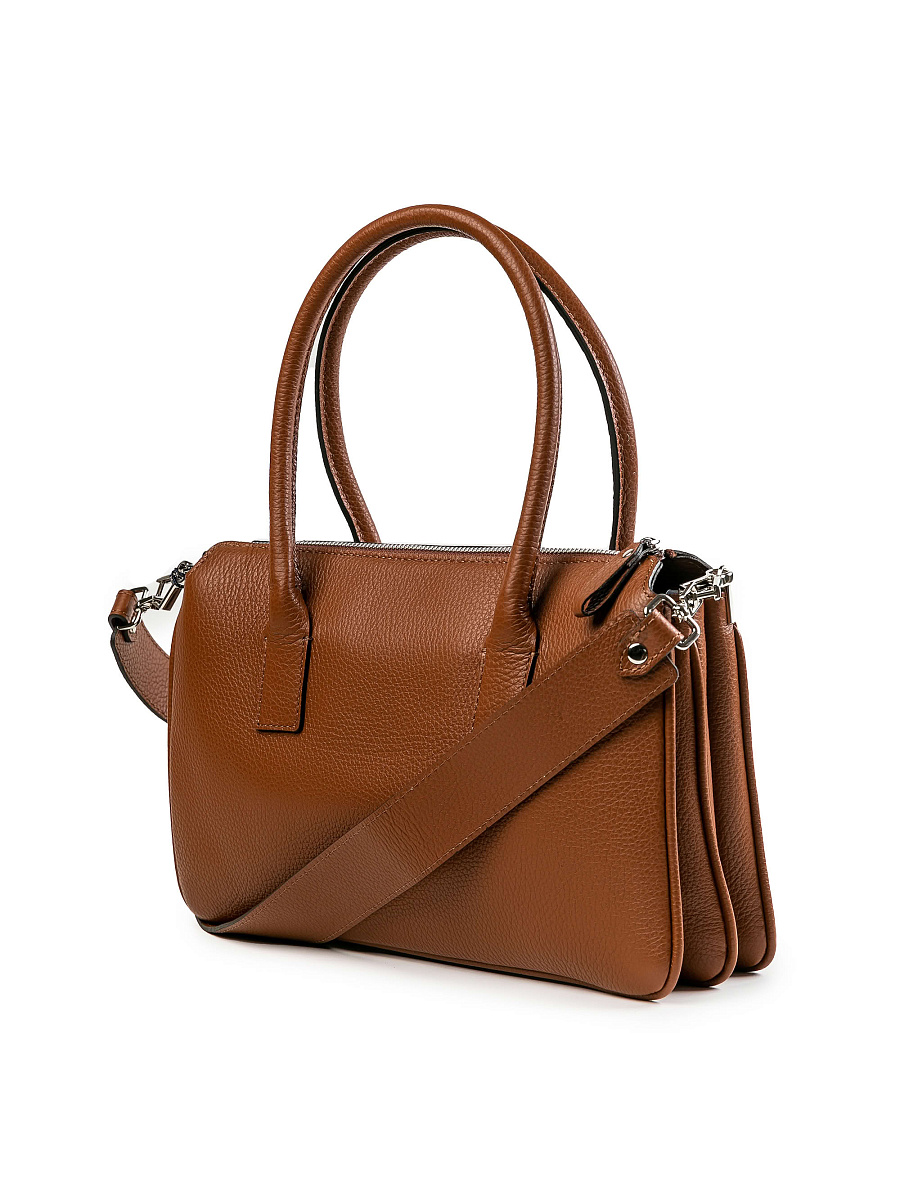 Женская сумка Dr.Koffer из натуральной кожи коричневая