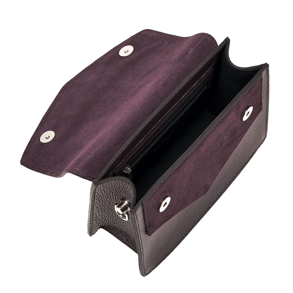 Женская сумка Dr. Koffer из натуральной кожи фиолетовая