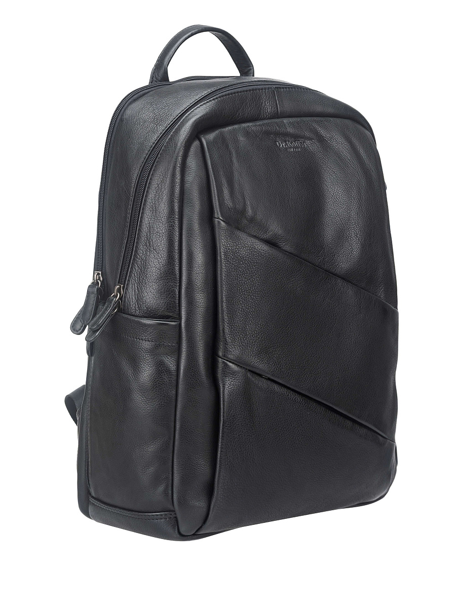 Рюкзак Dr. Koffer из натуральной кожи черный