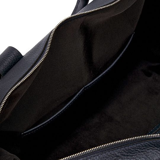 Дорожная сумка Dr.Koffer из натуральной кожи синяя