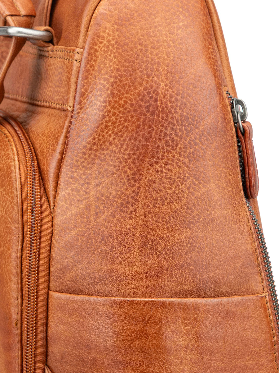 Сумка-рюкзак Dr. Koffer из натуральной кожи коричневая