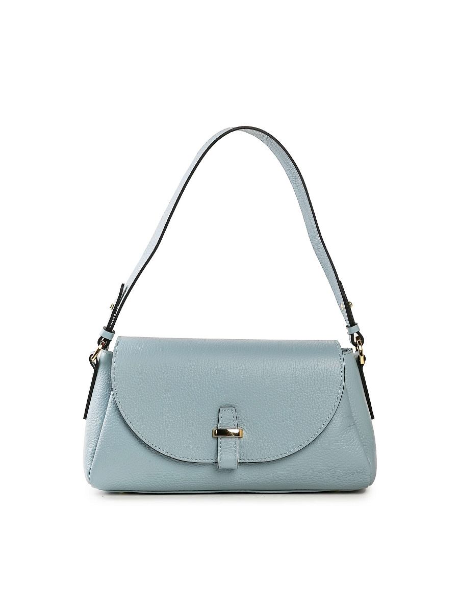 Женская сумка Dr. Koffer из натуральной кожи голубая