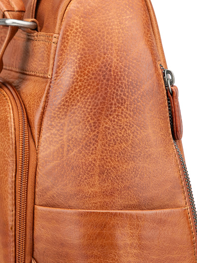 Сумка-рюкзак Dr. Koffer из натуральной кожи коричневая