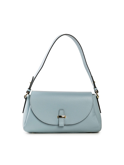 Женская сумка Dr. Koffer из натуральной кожи голубая