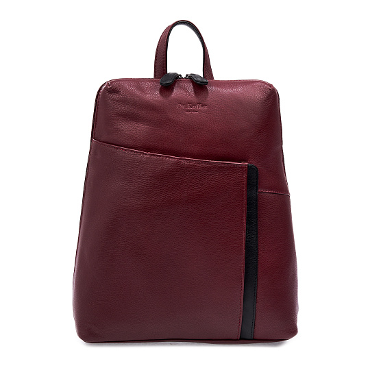 Рюкзак Dr.Koffer из натуральной кожи бордовый