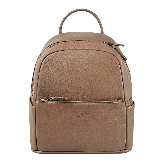 Рюкзак Dr.Koffer из натуральной кожи бежевый
